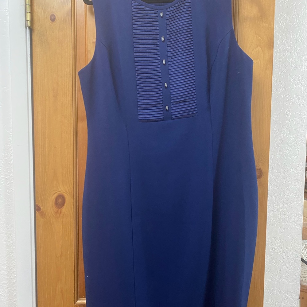 J. Peterman Tuxedo Dress